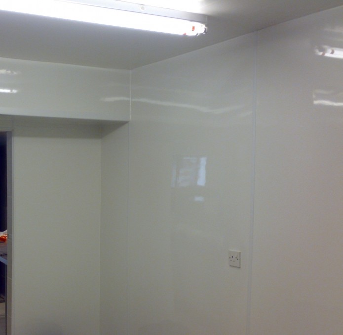 Proclad wall cladding in a commercial kitchen