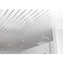 White and Silver Ceiling Panels - Shower Panels