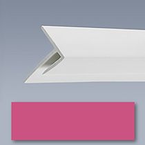 Pink trim for uPVC wall boards