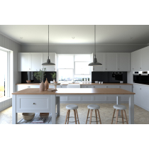 Black PVC Splashback