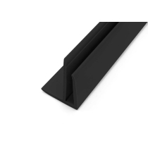 Black internal wall cladding trim