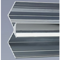 Aquabord Internal Corner - Satin Chrome